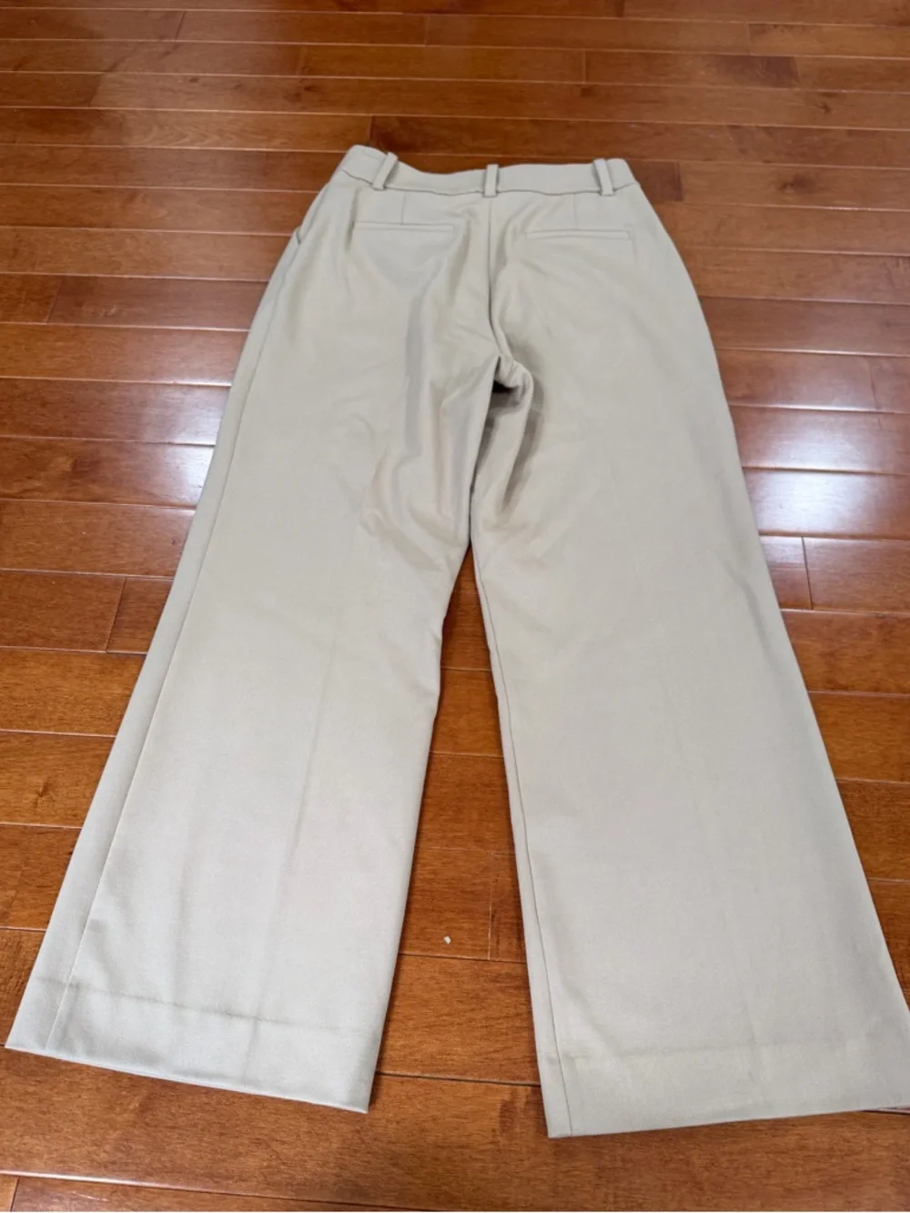 Favorite Daughter Beige Pleated Wide Leg The Favorite Pants Sz. 8 - Picture 4 of 5